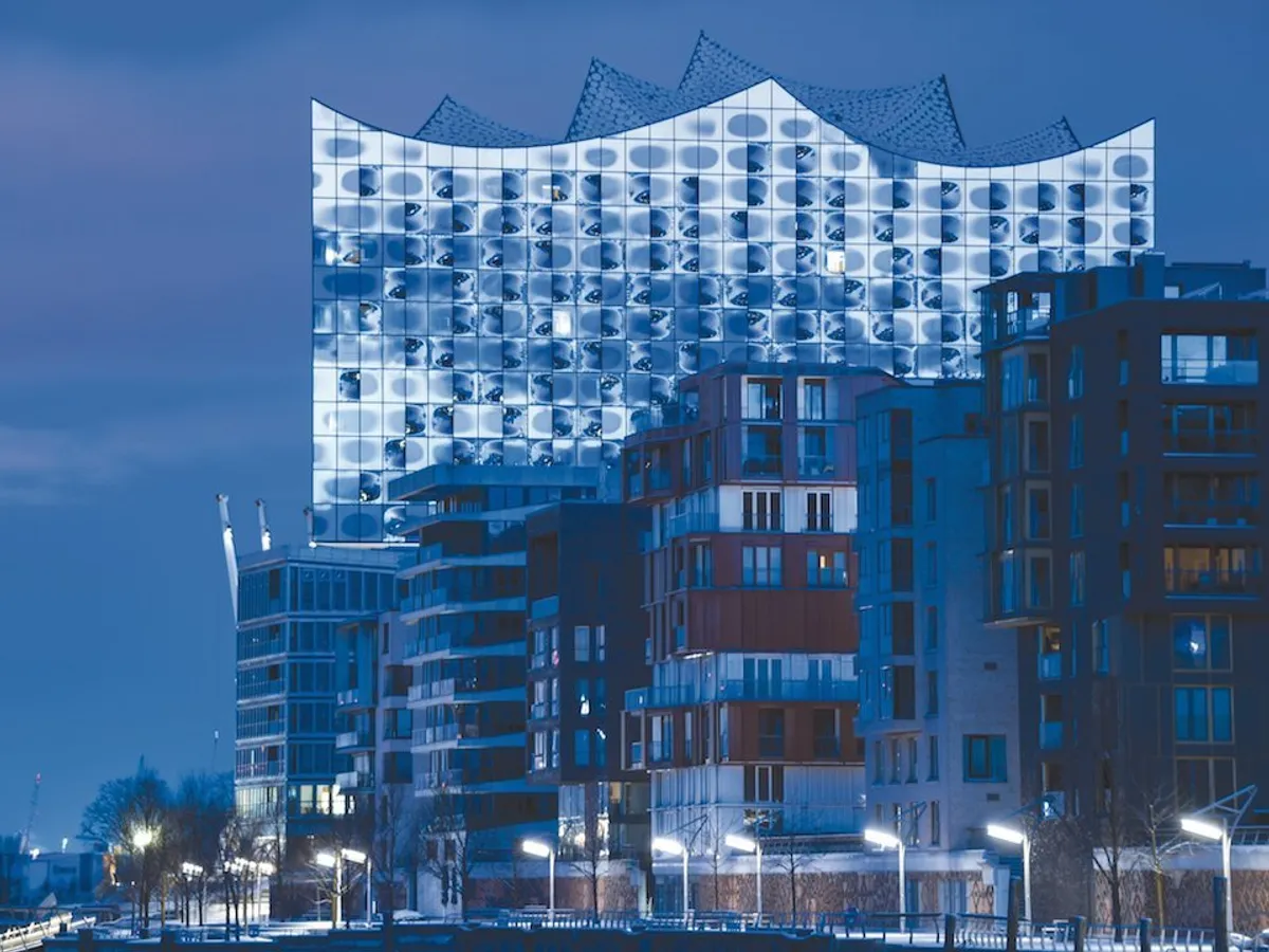 Clădirea filarmonicii Elba din Hamburg