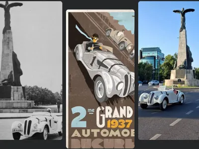 Bucureștiul, pe harta motorsportului mondial. Nu azi, ci cu 90 de ani în urmă. Nemții, siderați - Foto: colaj NW