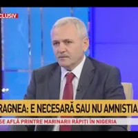 Dragnea, la Antena 3, vorbind despre amnistie Foto: Screen shot
