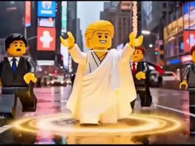 Experții social media iraniei au ales ca model jocul LEGO pentru comunicarea pe rețelele sociale Foto: youtube