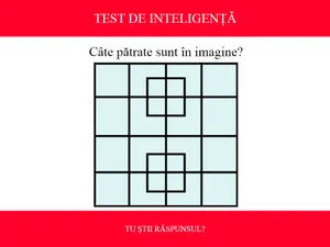 TEST DE INTELIGENȚĂ Câte pătrate sunt în imagine? Puțini reușesc să răspundă corect - Foto: Colaj Newsweek / Reader's Digest