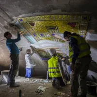 Mozaicul de 2,4 tone de la Catedrala Națională, finalizat. Începe montarea icoanei Pantocrator - Foto: basilica.ro