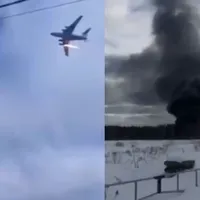 Un avion Il-76 de 50.000.000$ s-a prăbușit lângă un aerodrom din Rusia. Sunt 15 morți - Foto: X/@EuromaidanPress