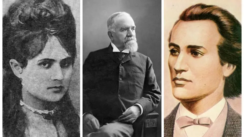 Eminescu și Veronica Micle, o iubire interzisă? „Creatorul” poetului s-a opus puternic căsătoriei - Foto: Colaj