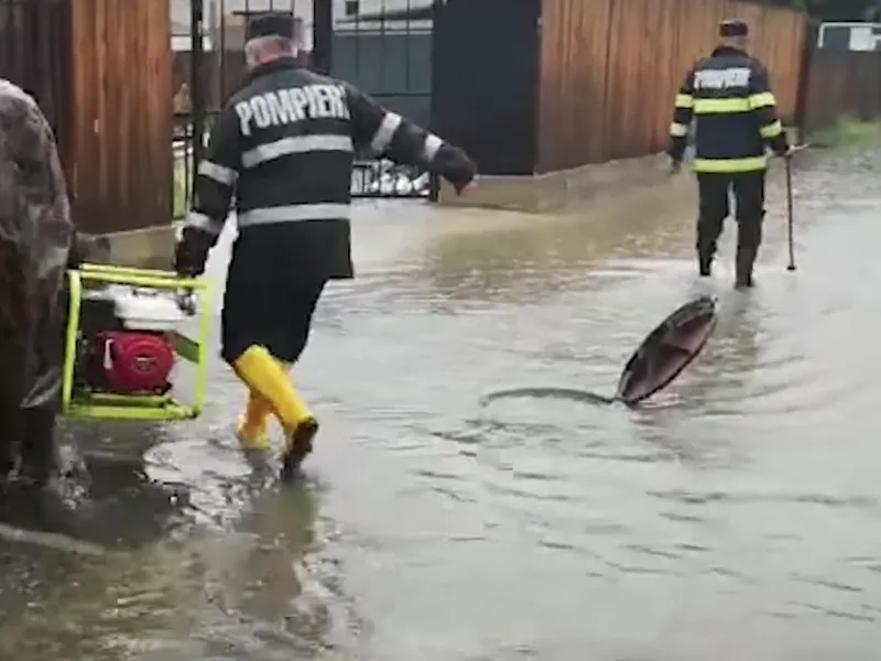 Inundații în vestul țării/FOTO: facebook.com