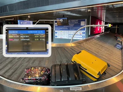 Bandă în aeroport- Foto: Compania Națională Aeroporturi București