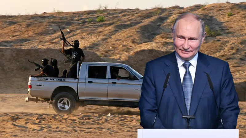 Teroriștii Hamas care ucid oameni nevinovați în Israel, îi mulțumesc lui Putin pentru susțiere - Foto: Profimedia images