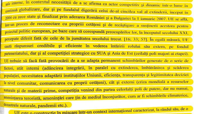 DOVEZI „Strategia post-aderare a României la UE 2007-2013“ a fost furată de Iordache