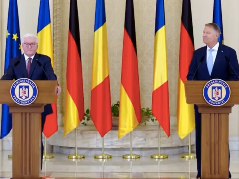 Iohannis: UE trebuie să intensifice sancțiunile asupra Rusiei pentru ca Putin să oprească războiul/FOTO: Captura video