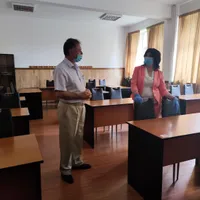 Anisie, în vizită în școlile din Prahova. Sursa: Facebook