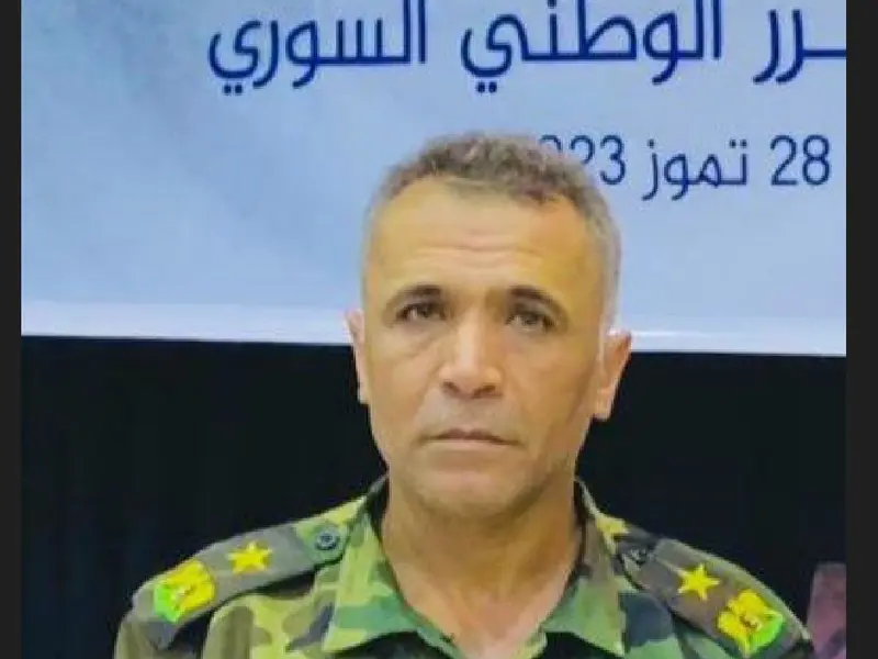 Locotenent-colonel Ahmed Khaled Al-Qanatri, purtătorul de cuvânt oficial al Consiliului Militar Sirian-Foto: Newsweek România