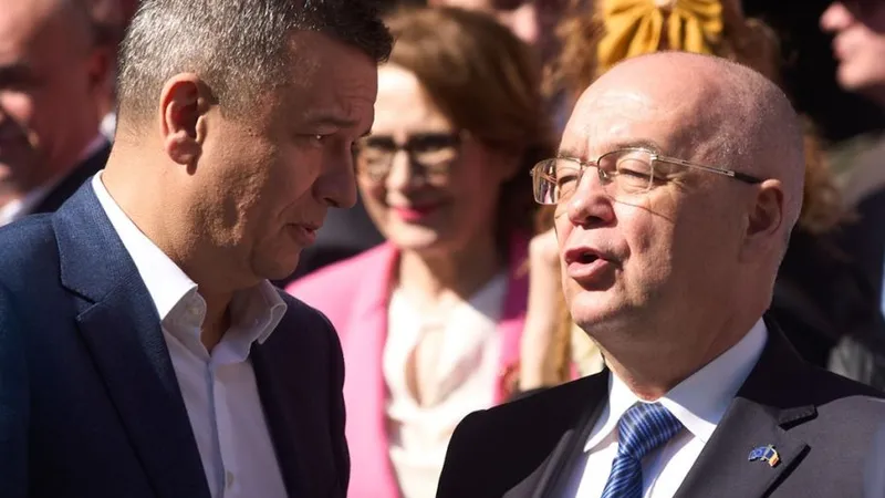 Sorin Grindeanu, discutând cu liberalul Emil Boc - Foto: Profimedia Images