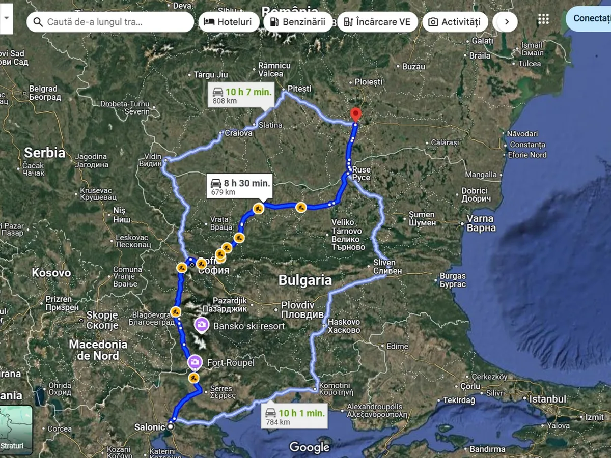Românii vor aștepta între 2 și 7 ore pe Podul Giurgiu-Ruse toată vara! Care sunt alternativele - Foto: captură ecran Google Maps