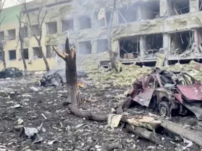 Rușii au distrus până acum 900 de unități spitalicești din Ucraina, transmit oficialii de la Kiev/FOTO: Twitter/@MamedovGyunduz