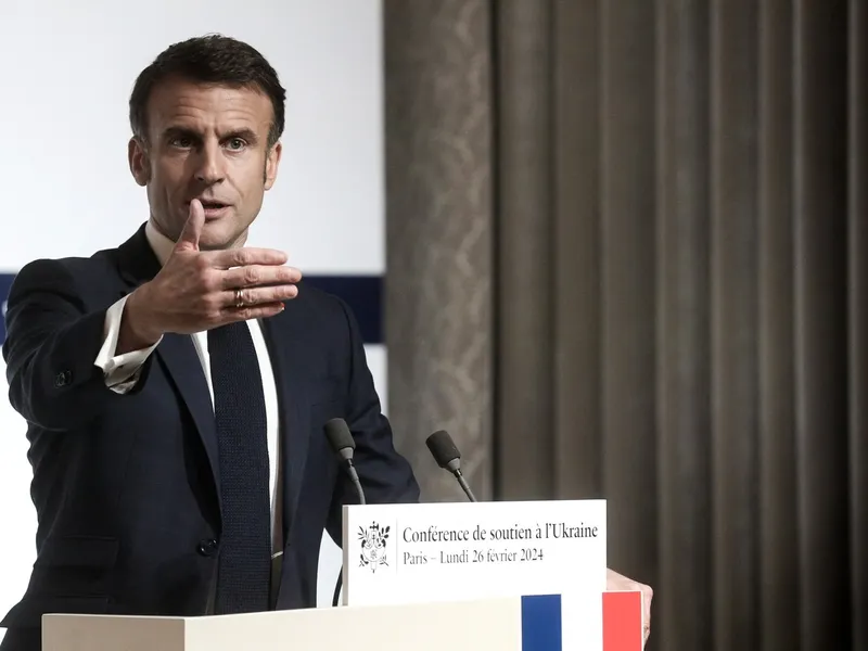 Macron anunță „coaliția” pentru furnizarea de rachete cu rază lungă de acțiune către Ucraina - Foto: Profimedia images