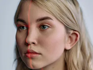Femeie a crei faţă este examinată biometric - Foto: Pexels/cottonbro studio