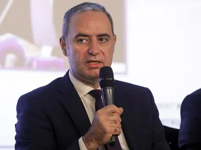 Alexandru Nazare, ministrul Finanţelor, la un eveniment public de specialitate - Foto: INQUAM PHOTOS/Mălina Norocea