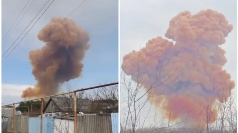 Acuzații reciproce în urma exploziei unui rezervor cu acid azotic sau acid clorhidric/ FOTO: timpul.md