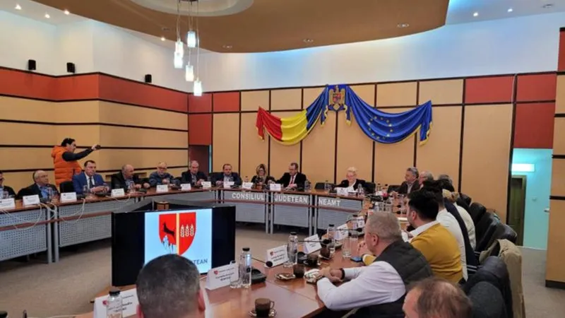 Ședința CJN, imagine cu caracter ilustrativ - Foto: facebook/ Consiliul Judetean Neamt