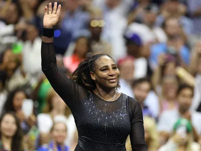 Serena Williams, pe 2 septembrie 2022, după ce a fst învinsă de Alja Tomljanovic, când s-a retras - Foto: Profimedia Images