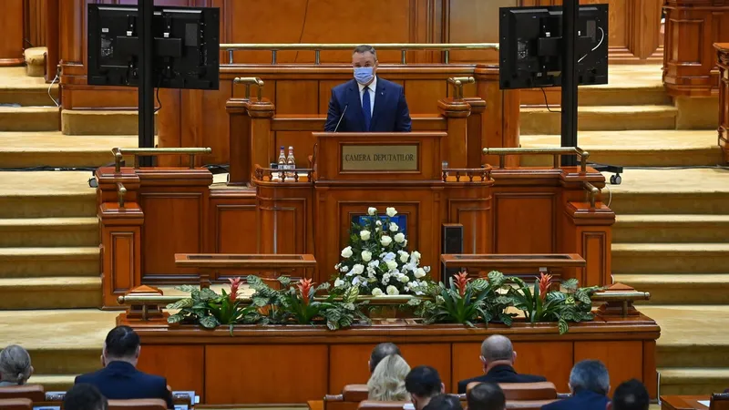 Nicolae Ciucă în Parlament - Foto: Profimedia