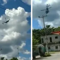 Momentul înfiorător în care un elicopter se prăbușește în "spirale ale morții" - FOTO: Twitter/The_LAAHS