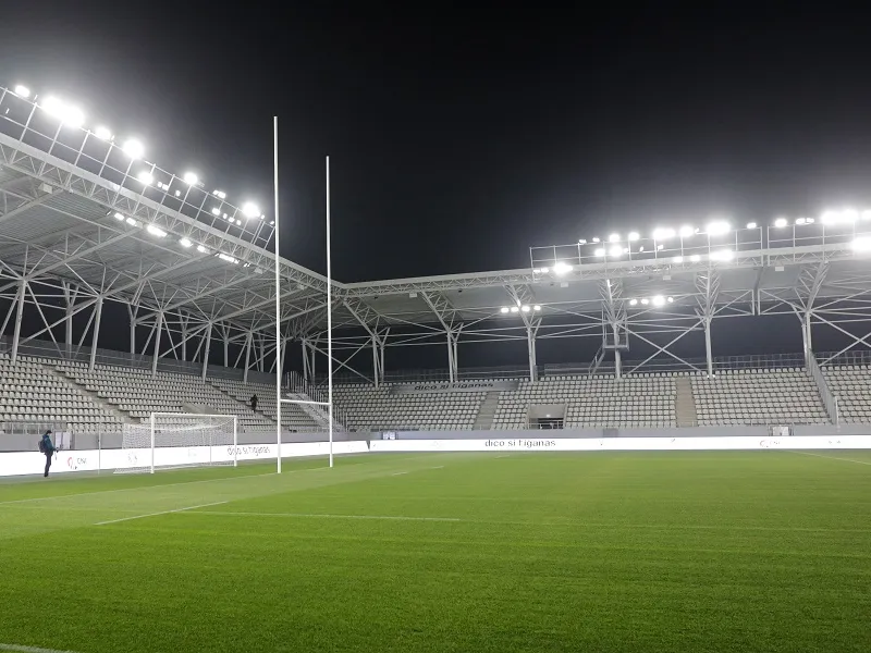 Stadionul Arcul de Triumf este construit pntru a putea găzdui meciuri de rugby și fotbal Foto: INQUAM Photos/George Călin