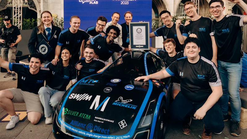Mașina electrică cu cea mai mare autonomie, 2.573,79 km, are bateria cât jumătate a celei de Dacia - Foto: TUM