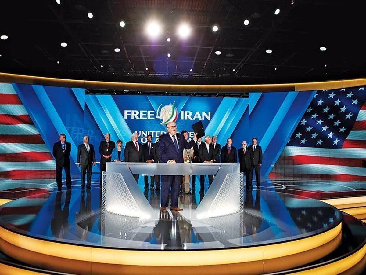 Giuliani vorbind la întâlnirea Iranul liber – Alternativa, la Paris, pe 30 iunie 2018