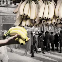 În comunism erau cozi la banane, pentru Crăciun - Foto: colaj Newsweek