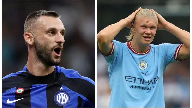 Brozovic și Haaland - Foto: Colaj