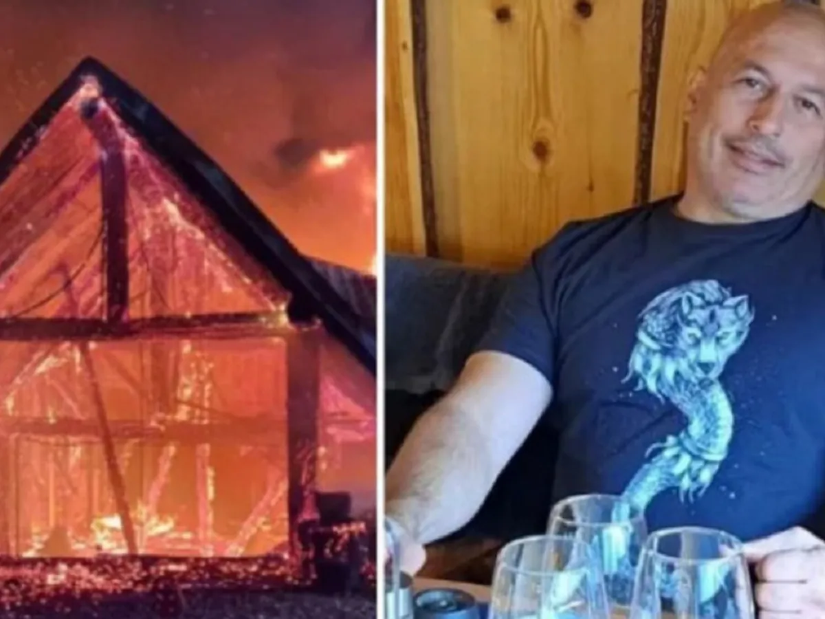Cornel Dinicu, patronul Fermei Dacilor, reținut în cazul incendiului de la pensiune Foto: Digi 24