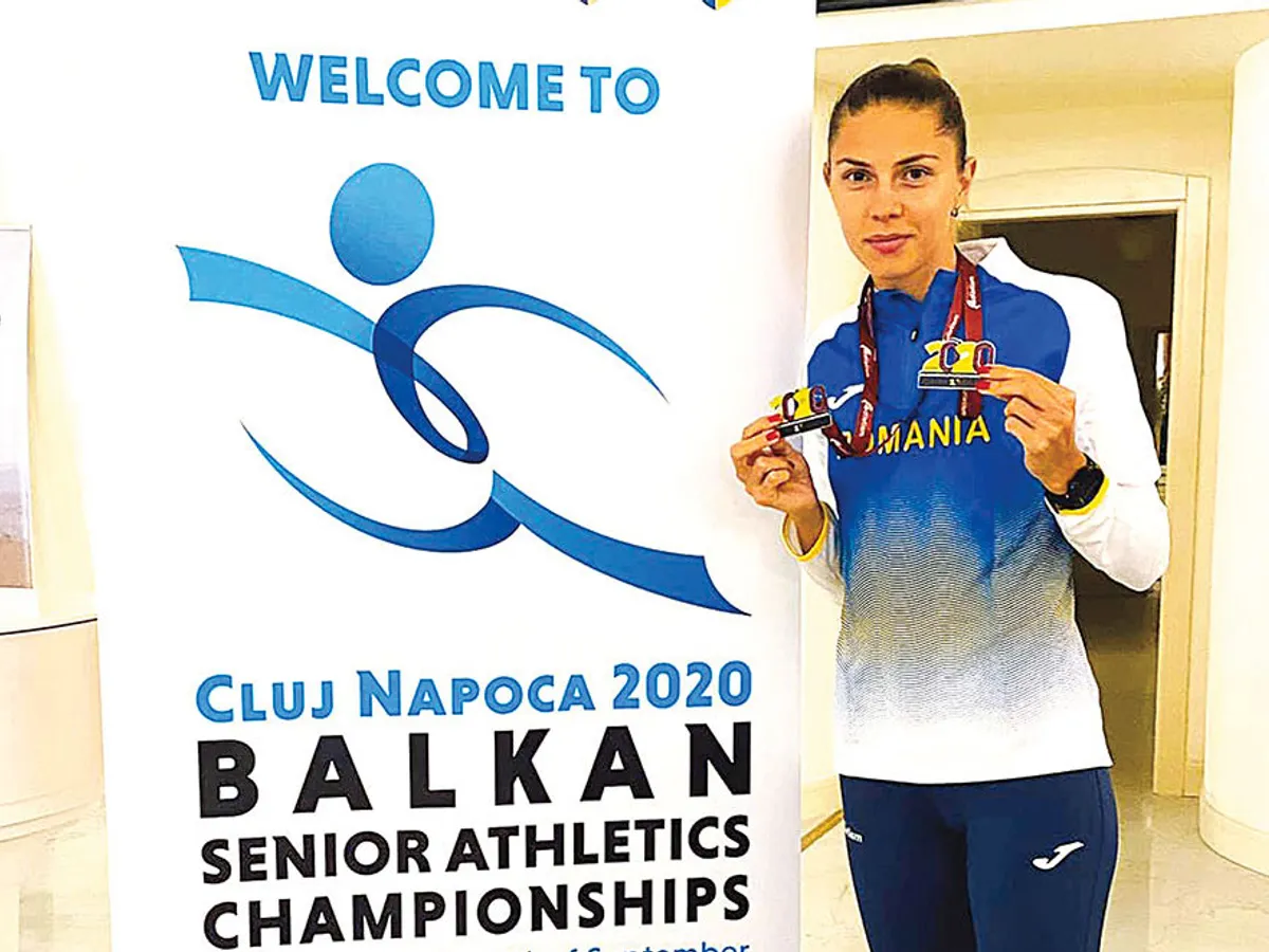 Claudia Bobocea a devenit dublă campioană balcanică în probele de 1.500 m și 800 m, în 2020