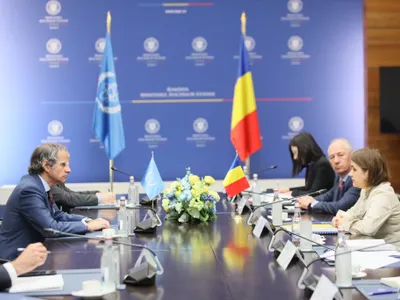 Luminița Odobescu a discutat cu directorul AIEA inclusiv despre atacurile ruse de la Zaporojie - Foto: Facebook/ Ministerul Afacerilor Externe