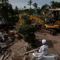 Un seism cu magnitudinea 5,6 care a devastat un district din provincia indoneziană Java de Vest. / Foto: Profimedia