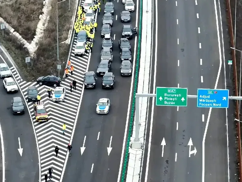 S-a deschis Autostrada Moldovei p&acirc;nă la Adjud - Foto: captură video