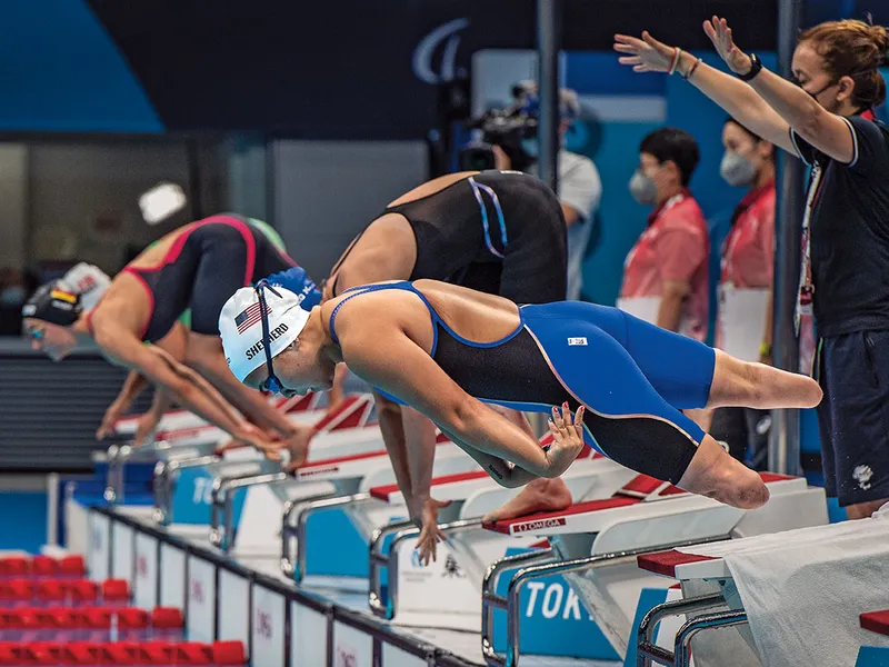 PRIN APĂ, SPRE GLORIE  Înotătoarea din echipa SUA, Haven Shepherd a concurat în proba individuală feminină de 200 de metri, la Jocurile Paralmpice de la Tokyo. S-a clasat pe locul cinci în finală.