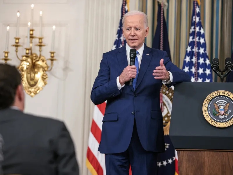 Președintele Biden face declarații și răspunde la întrebări în timpul unei conferințe de presă la Casa Albă - Foto: Profimedia Images