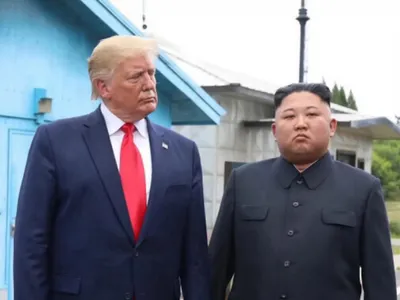 Donald Trump și Kim Jong-un - Foto: Truth Social