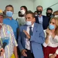 Mitică Dragomir, Petre Roman și Gabriela Firea Foto: Captură video