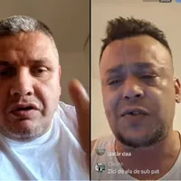Interlopul Mircea Nebunu îl amenință pe Costeluș de la Clejani Foto: captură Youtube