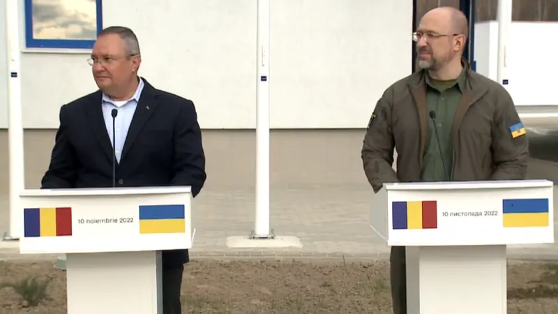 Premierul României și al Ucrainei inaugurează noua vamă de la Vicovu de Sus-Krasnoilsk - FOTO: Facebook/Guvernul României
