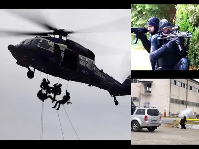Exercițiu internațional „Carpathian Blue Shield”- captură video jandarmeria Română