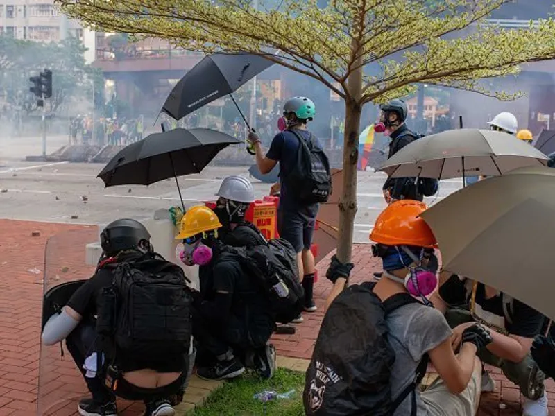 Hong Kong e în mijlocul unui protest uriaș. Foto Getty Images