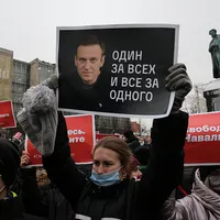 Imagine de protestul pro-Navalnîi/FOTO: Getty