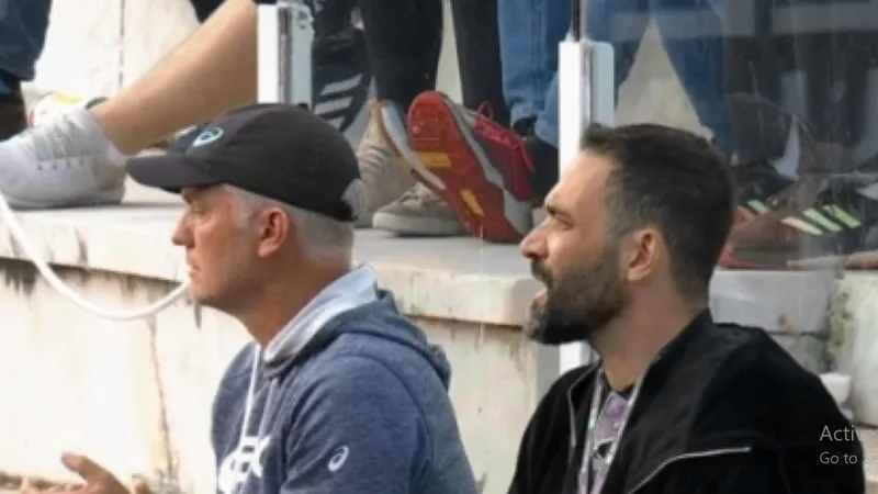 Ion Țiriac junior, în tribune la Roma. Foto: Digi Sport