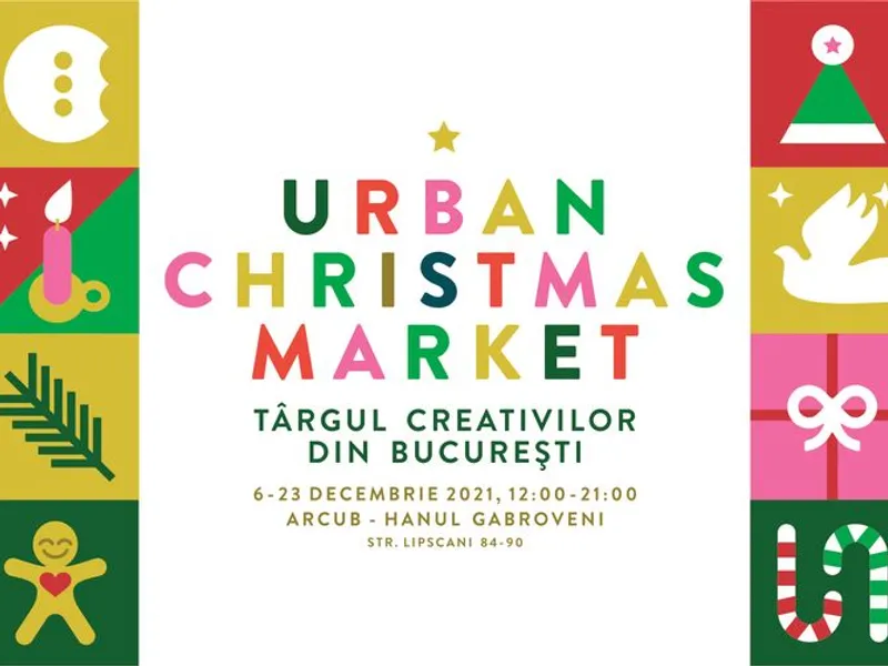 Urban Christmas Market - târgul de Crăciun  al creativilor din București, între 6-23 decembrie/FOTO: Facebook/Urban Christmas Market