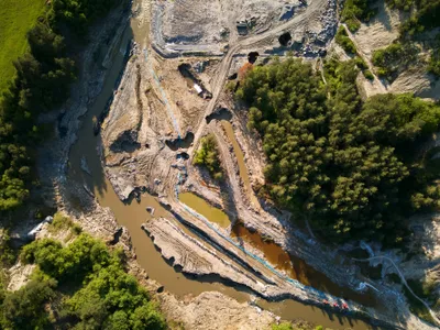 Râul Mureș, contaminat. Poluarea de la Praid ajunge în Ungaria și omoară peștii. Dezastru ecologic - Foto: INQUAM PHOTOS / Alex Nicodim
