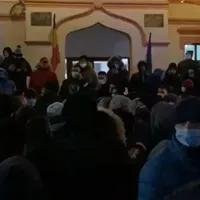 A doua seară de proteste la Bolintin Vale/foto: captura tv