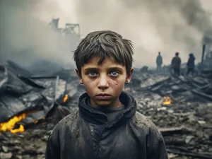 Copilărie furată de război. Povestea a doi frați din Ucraina care trăiesc printre tranșee și șrapnel - Foto: Profimedia images - Caracter ilustrativ
